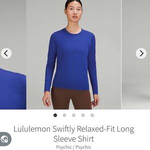 Lululemon Swiftly Relaxed-Fit Long Sleeve Tee - 6/8
